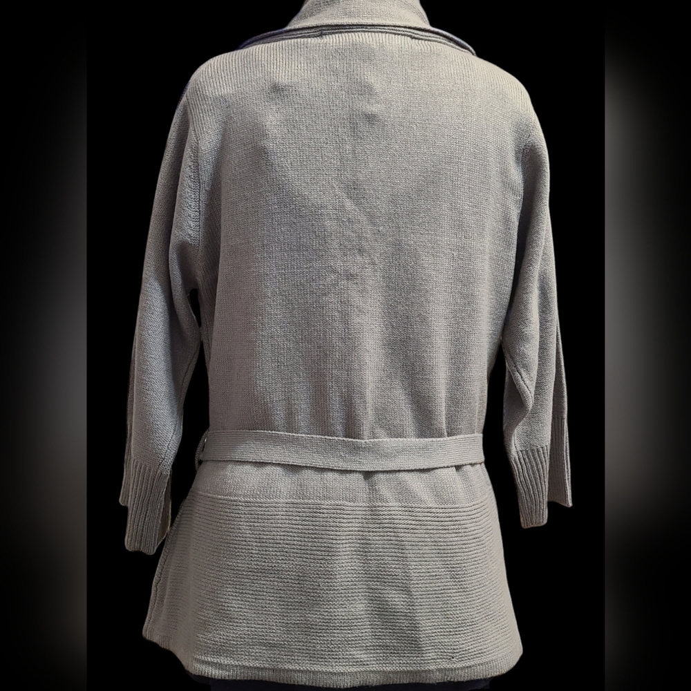 Stephanie Ragers size XL gray cardigan sweater - Picture 3 of 8